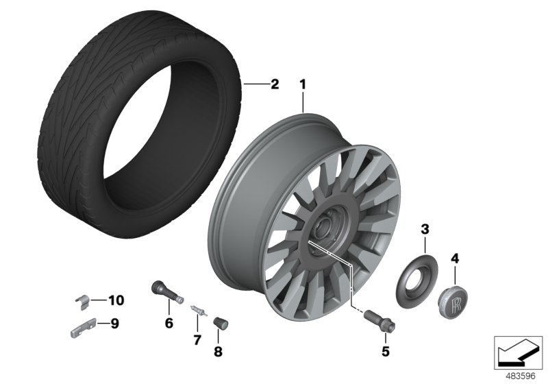 Light-alloy wheel styling 679
