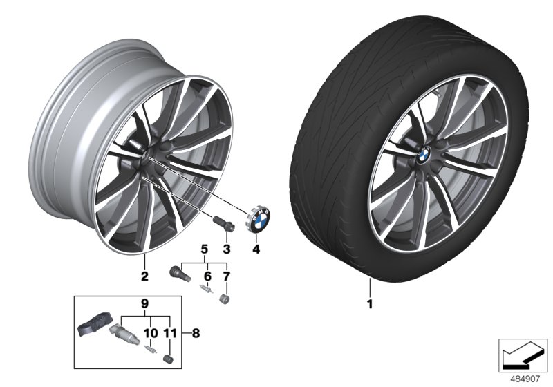 BMW light alloy wheel V-spoke 685 - 19"