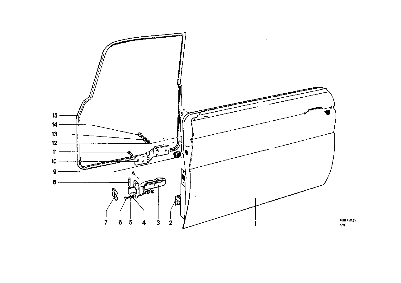 FRONT DOOR-HINGE/DOOR BRAKE