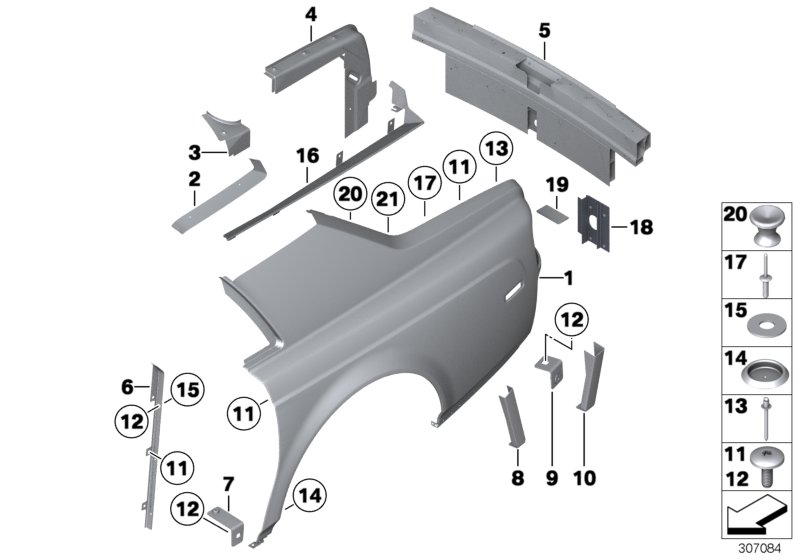 Side panel/tail trim