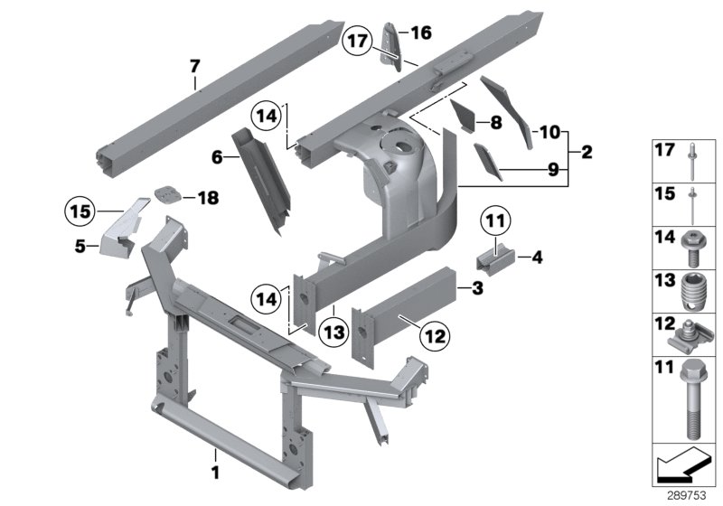 Wheelhouse/engine support