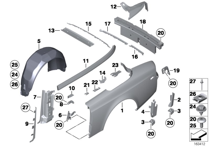Side panel/tail trim