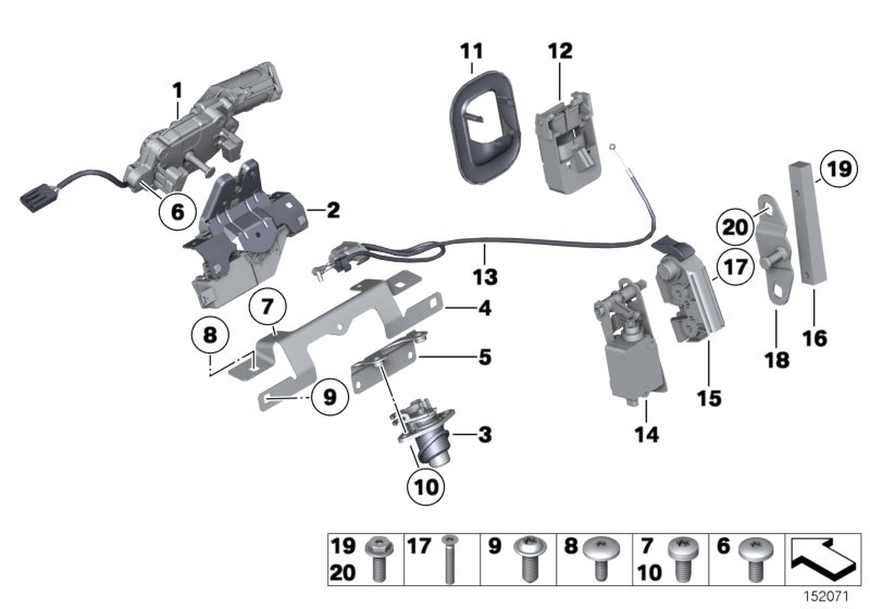 Trunk lid/closing system