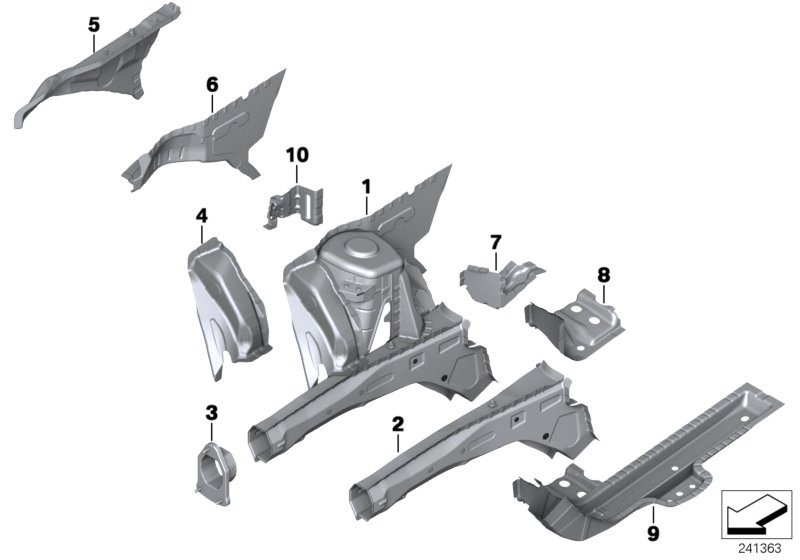 Wheelhouse/engine support