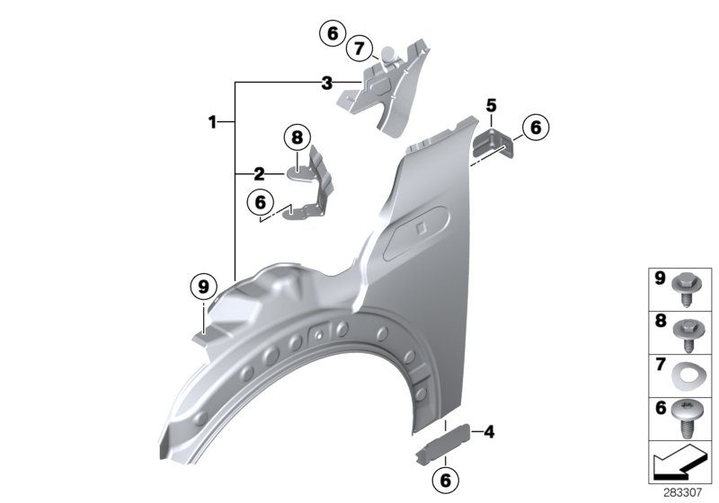Side panel, front