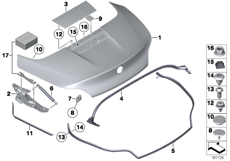 Trunk lid