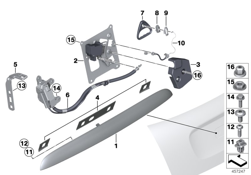Trunk lid/closing system