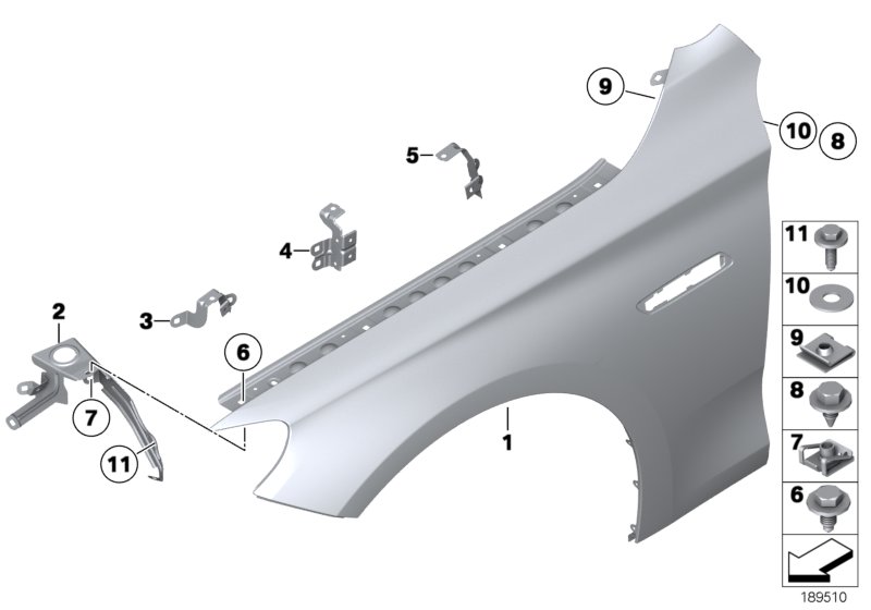 Side panel, front