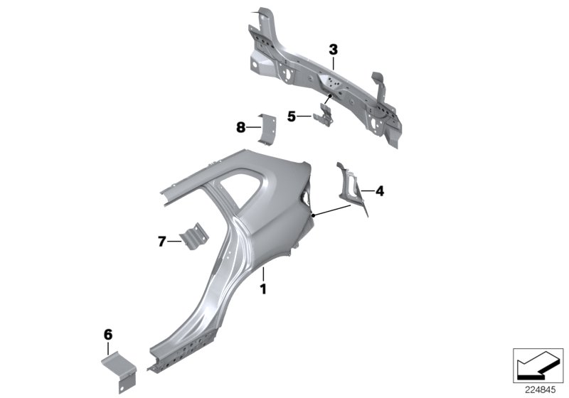 Side panel/tail trim