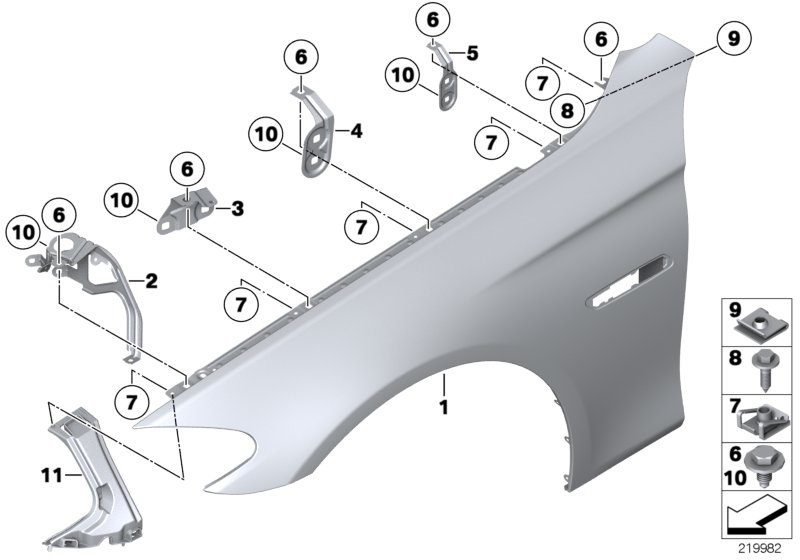 Side panel, front