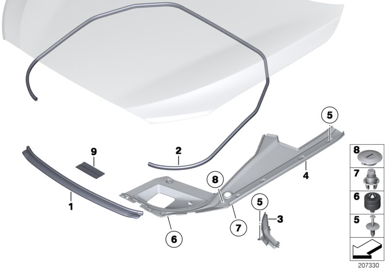 Bonnet seals
