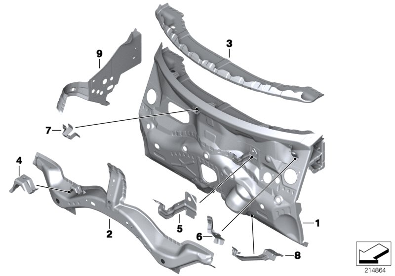 Splash wall parts
