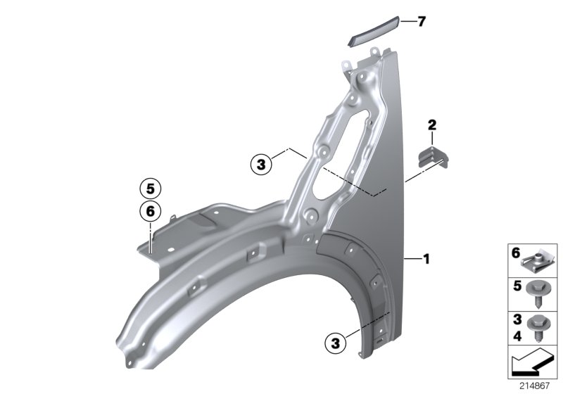 Side panel, front