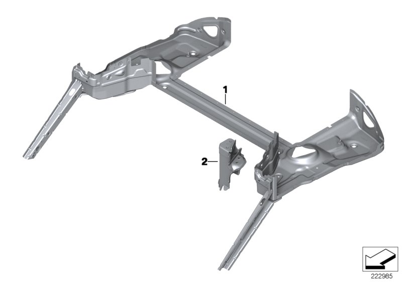 Folding top compartment