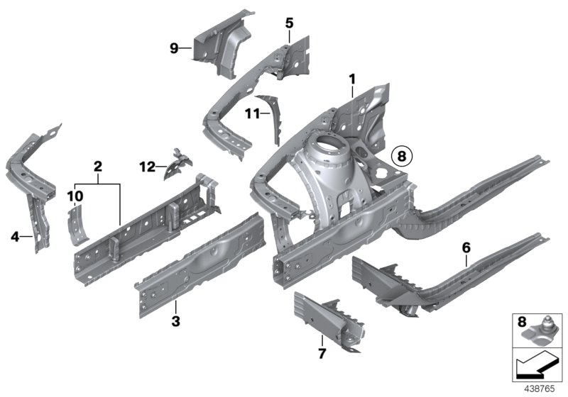 Wheelhouse/engine support