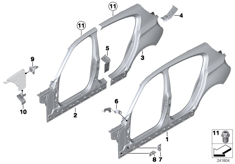 Side frame