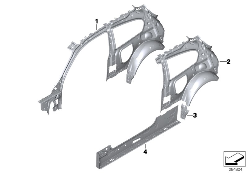 Side frame, inner