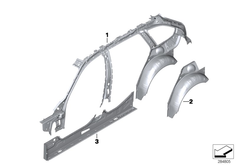 Side frame, inner