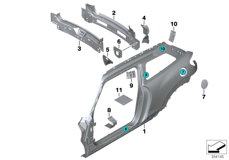 Side panel/tail trim