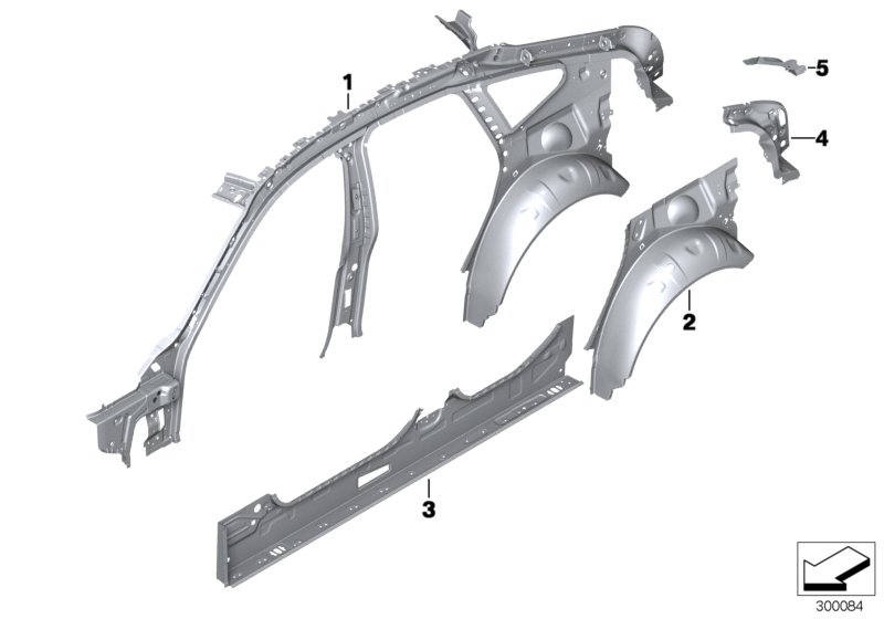 Side frame, inner