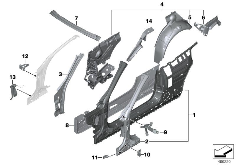 Side frame