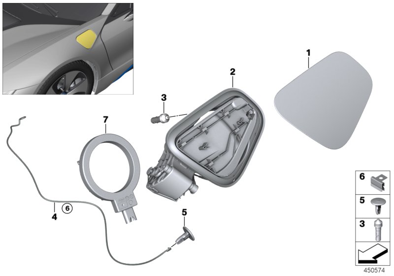 Charging flap