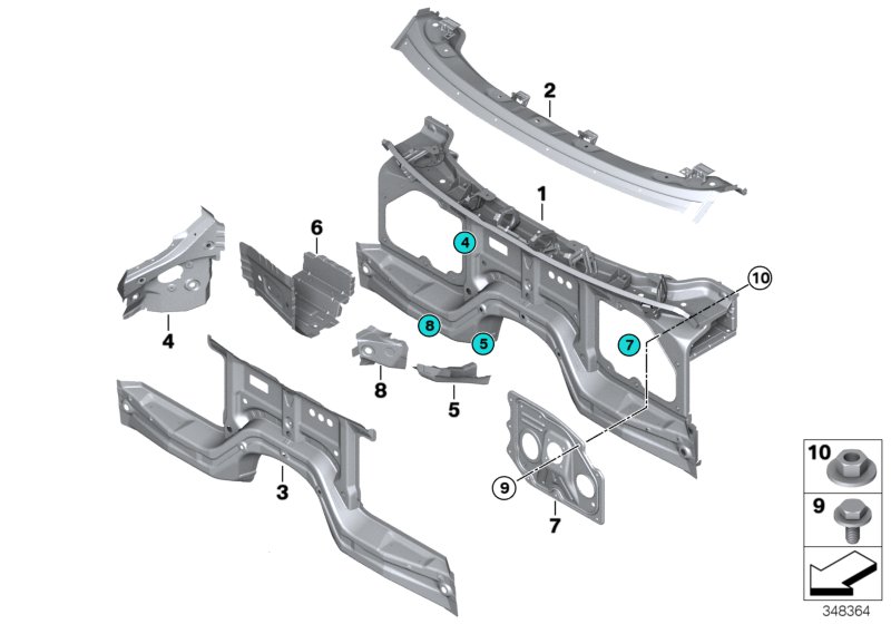 Splash wall parts