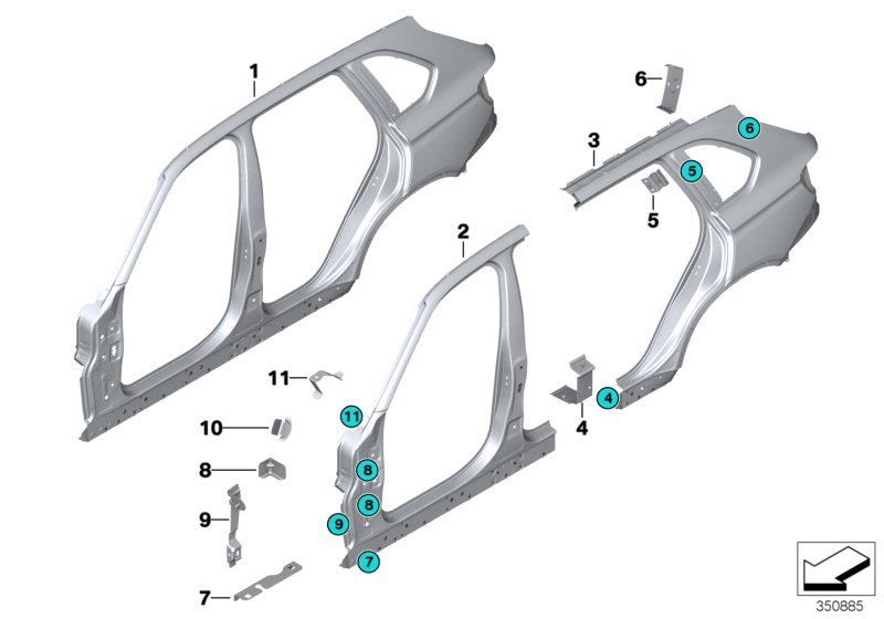Side frame