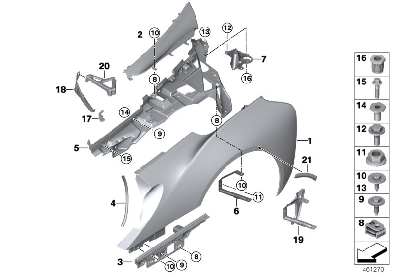 Rear side panel