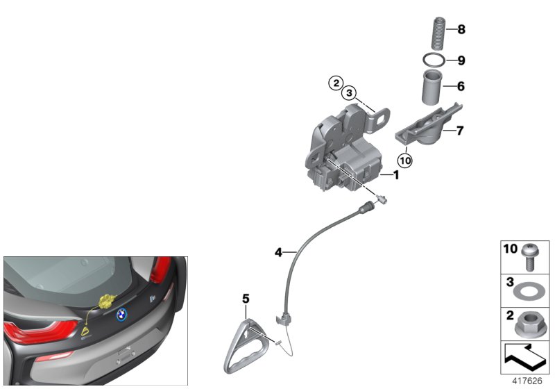Trunk lid/closing system