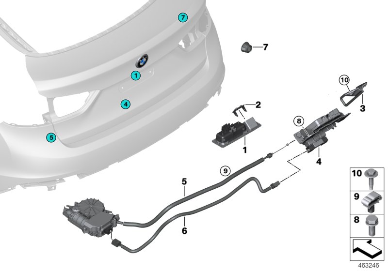 Trunk lid/closing system