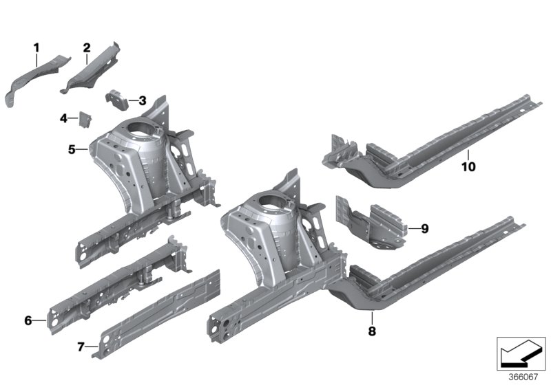 Wheelhouse/engine support