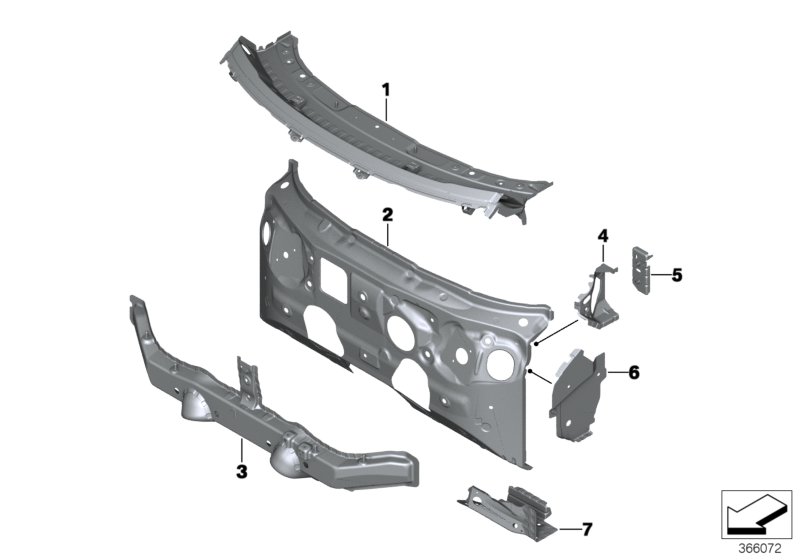 Splash wall parts