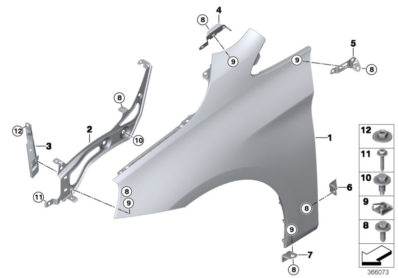 Side panel, front