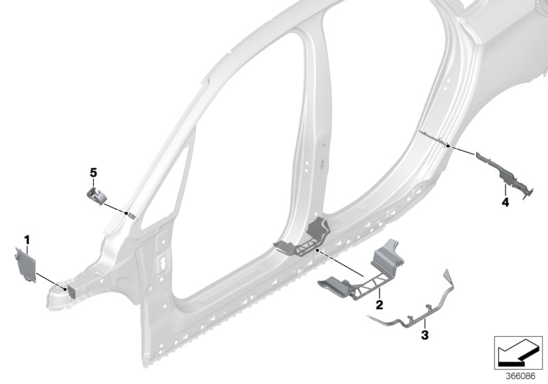 Cavity shielding, side frame