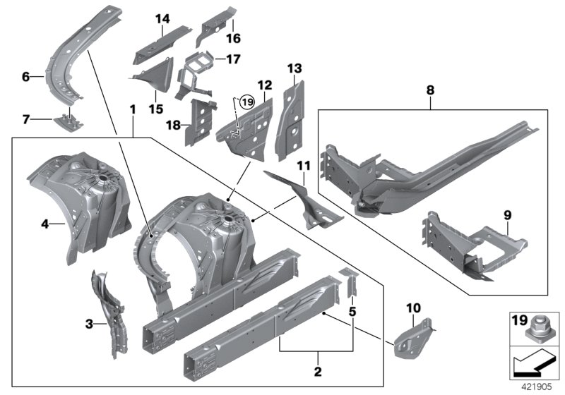 Wheelhouse/engine support