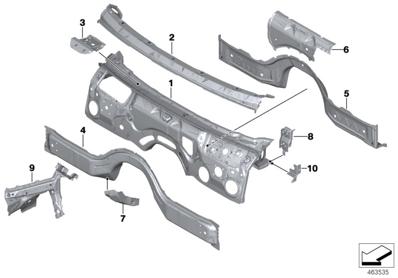 Splash wall parts