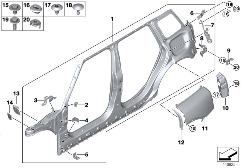 Side frame