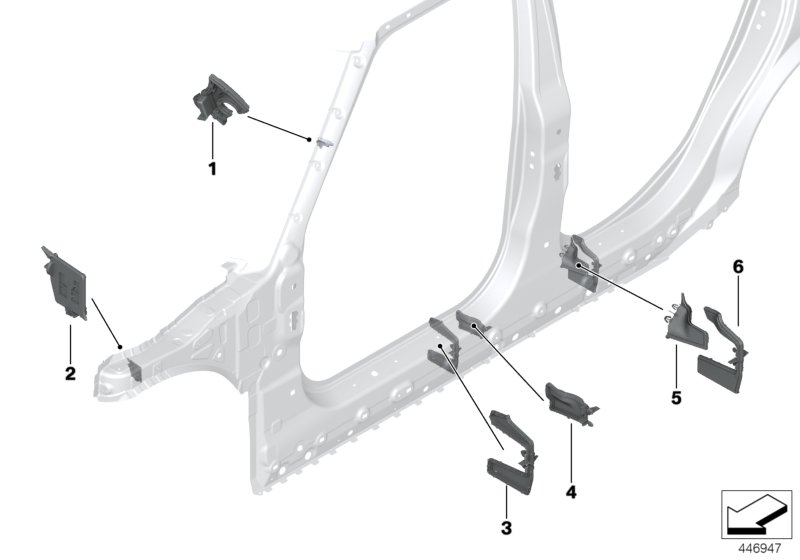 Cavity shielding, side frame