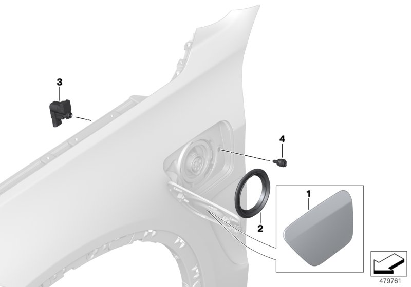 Charging flap