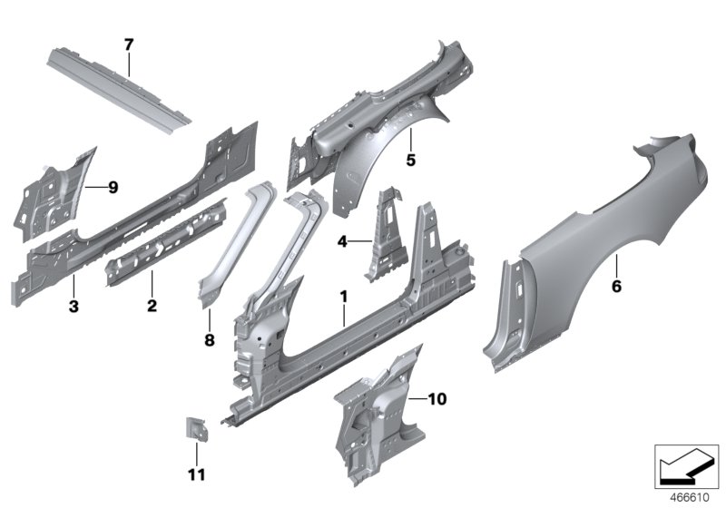 Side frame