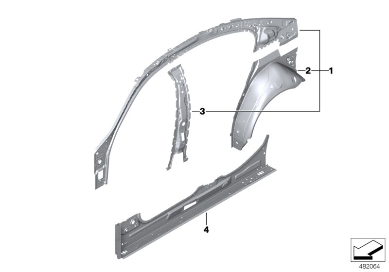 Side frame, inner