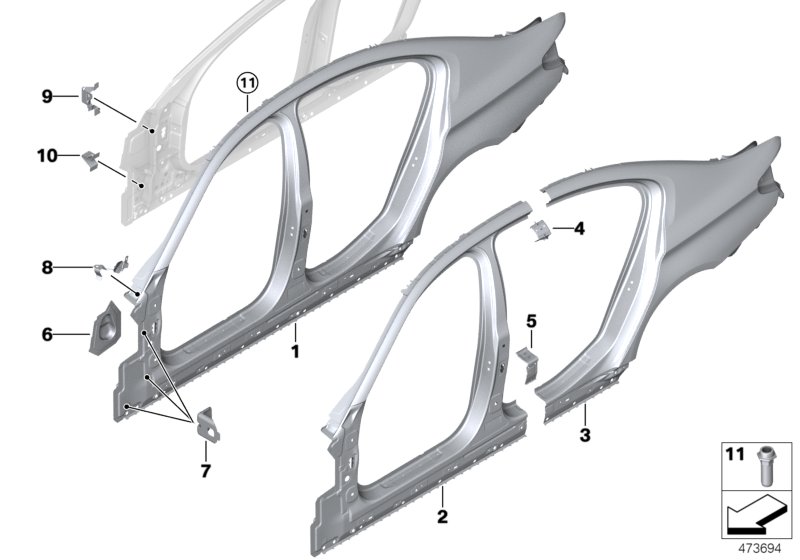 Side frame