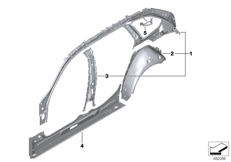 Side frame, inner