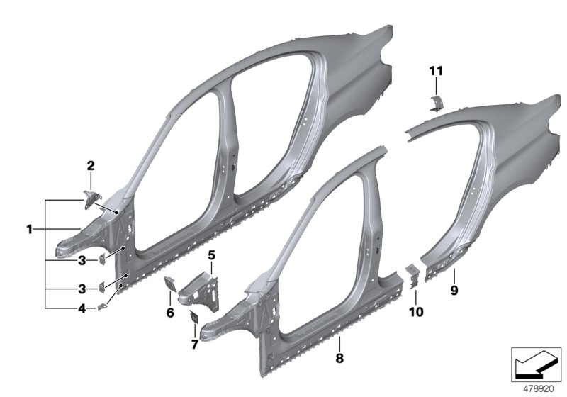 Side frame