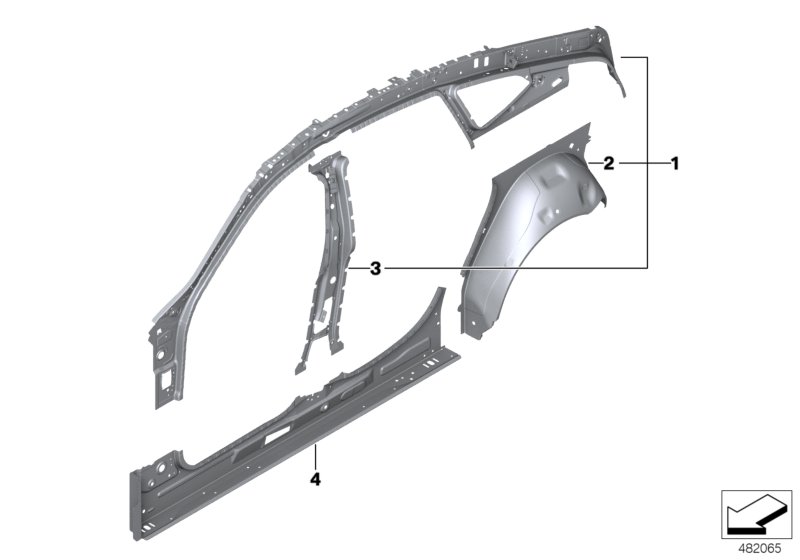 Side frame, inner