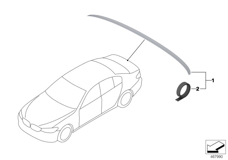 M Rear spoiler