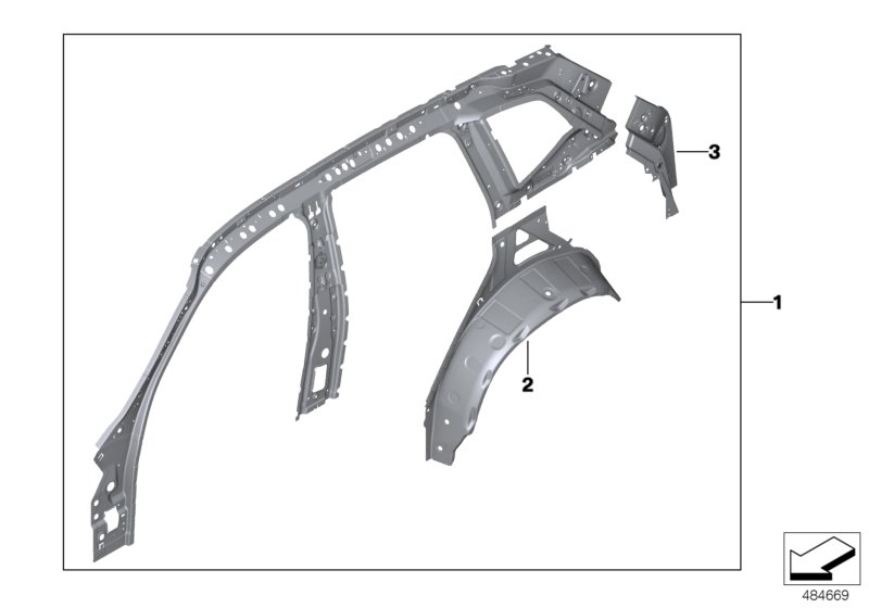 Side frame, inner