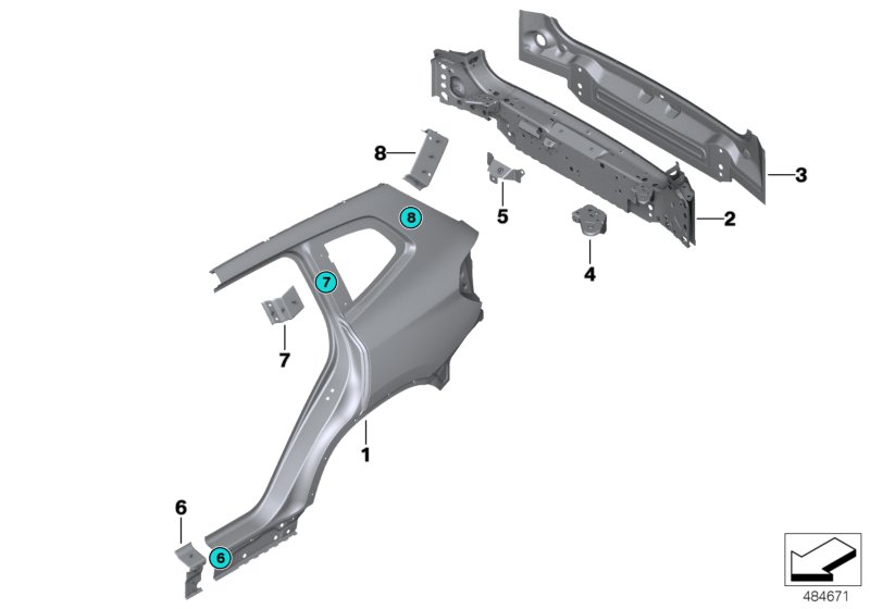 Side panel/tail trim