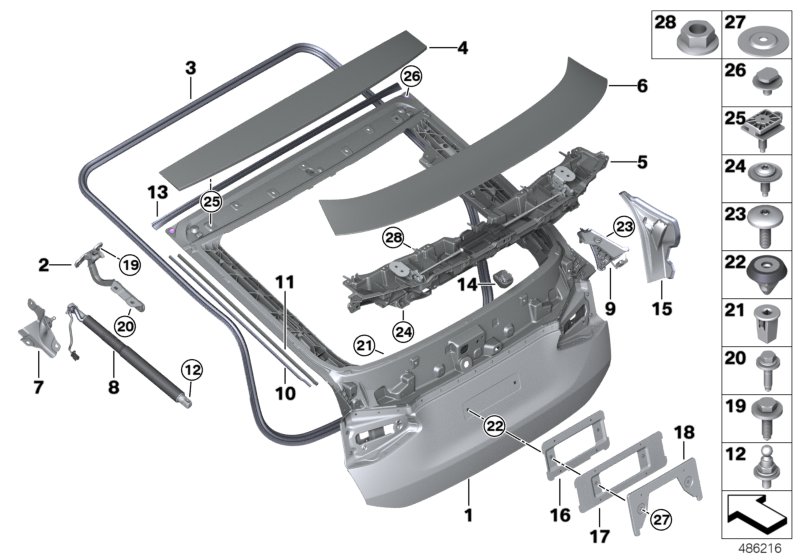 Trunk lid